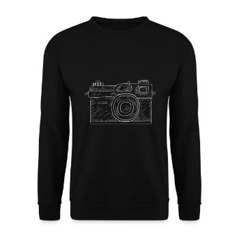 Photographer photographer photography - Unisex Sweatshirt - black - Front - Alina (178cm) & Michal (187cm)
