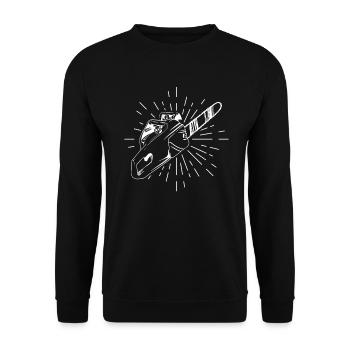 lumberjack - Unisex Sweatshirt - black - Front - Alina (178cm) & Michal (187cm)