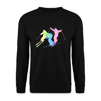 ski - Sweat-shirt Unisexe - noir - Devant - Alina (178cm) & Michal (187cm)