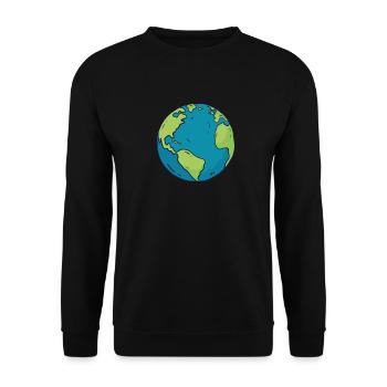 environment - Unisex Sweatshirt - black - Front - Alina (178cm) & Michal (187cm)