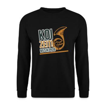 Musik Instrument Streichinstrument - Unisex Pullover - Schwarz - Vorne - Alina (178cm) & Michal (187cm)