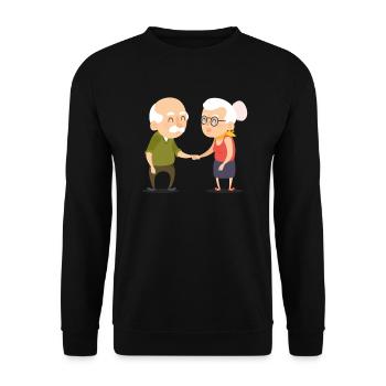 nurse - Unisex Sweatshirt - black - Front - Alina (178cm) & Michal (187cm)