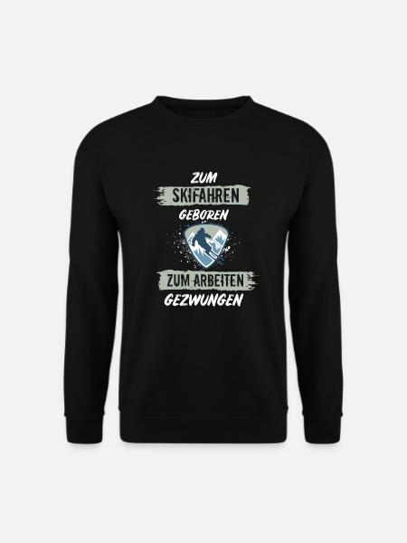 Ski Skifahren Skifahrer - Unisex Pullover - Schwarz