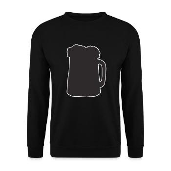 Grandfather - Unisex Sweatshirt - black - Front - Alina (178cm) & Michal (187cm)