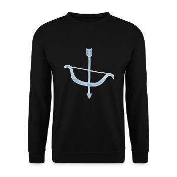 tir à l'arc - Sweat-shirt Unisexe - noir - Devant - Alina (178cm) & Michal (187cm)