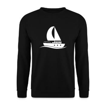 Boot - Unisex Pullover - Schwarz - Vorne - Alina (178cm) & Michal (187cm)