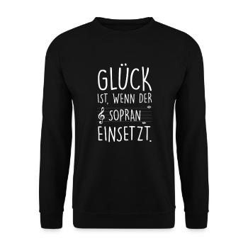 Kirche Chorsängerin Chorsänger Chor Musik Oper - Unisex Pullover - Schwarz - Vorne - Alina (178cm) & Michal (187cm)