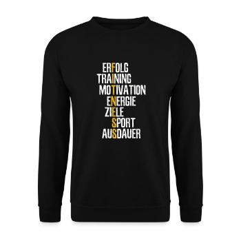 Fitness Gym Gym Cardio Training Sport - Sweat-shirt Unisexe - noir - Devant - Alina (178cm) & Michal (187cm)