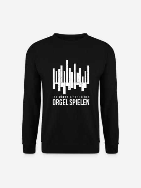 Orgel Pfeifenorgel Organist Orgelspieler Musiker - Unisex Pullover - Schwarz