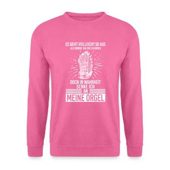Orgelspieler Pfeifenorgel Orgel Musiker Geschenk - Unisex Pullover - Pink - Vorne