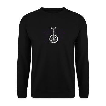 unicycle - Unisex Sweatshirt - black - Front - Alina (178cm) & Michal (187cm)