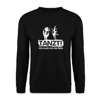 Fasching Funkemariechen Tanzen Karneval Geschenk - Unisex Pullover - Schwarz - Vorne - Alina (178cm) & Michal (187cm)