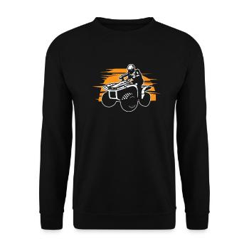 Quad - Unisex Pullover - Schwarz - Vorne - Alina (178cm) & Michal (187cm)