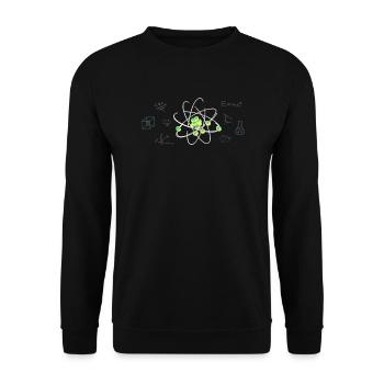 physicist - Unisex Sweatshirt - black - Front - Alina (178cm) & Michal (187cm)