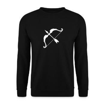 tir à l'arc - Sweat-shirt Unisexe - noir - Devant - Alina (178cm) & Michal (187cm)