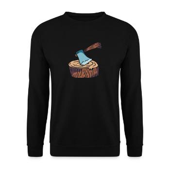 bûcheron - Sweat-shirt Unisexe - noir - Devant - Alina (178cm) & Michal (187cm)