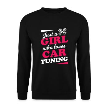Technicien mécatronique tournevis tuner tuning fille - Sweat-shirt Unisexe - noir - Devant - Alina (178cm) & Michal (187cm)