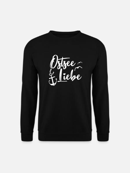 Liebe Herz Liebespaar - Unisex Pullover - Schwarz