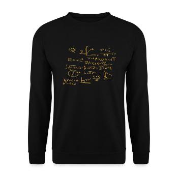 mathematician - Unisex Sweatshirt - black - Front - Alina (178cm) & Michal (187cm)