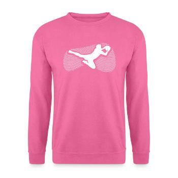 gardien de but - Sweat-shirt Unisexe - rose - Devant