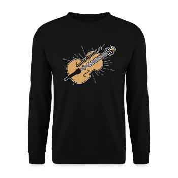 cello - Unisex Sweatshirt - black - Front - Alina (178cm) & Michal (187cm)