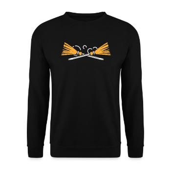 Hausmeister - Unisex Pullover - Schwarz - Vorne - Alina (178cm) & Michal (187cm)