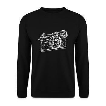 photographer - Unisex Sweatshirt - black - Front - Alina (178cm) & Michal (187cm)