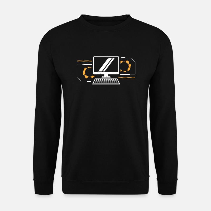 ordenador - Sudadera unisex - negro
