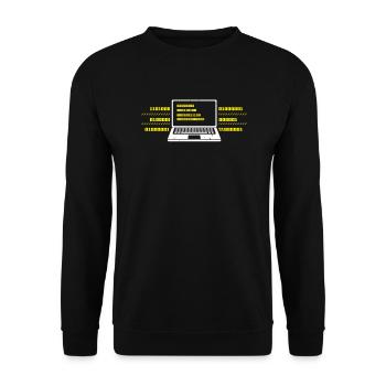 computer - Unisex Sweatshirt - black - Front - Alina (178cm) & Michal (187cm)
