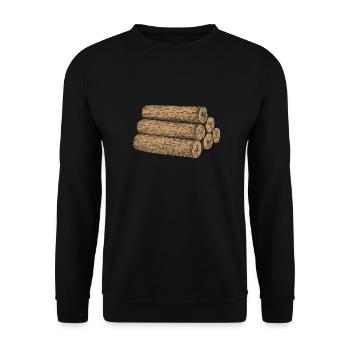 lumberjack - Unisex Sweatshirt - black - Front - Alina (178cm) & Michal (187cm)