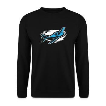 Model flight - Unisex Sweatshirt - black - Front - Alina (178cm) & Michal (187cm)