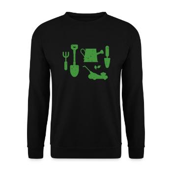 Garten - Unisex Pullover - Schwarz - Vorne - Alina (178cm) & Michal (187cm)