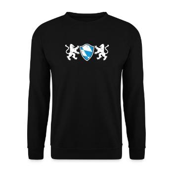 Bayern - Unisex Pullover - Schwarz - Vorne - Alina (178cm) & Michal (187cm)