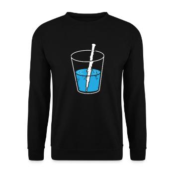 oboe - Unisex Sweatshirt - black - Front - Alina (178cm) & Michal (187cm)