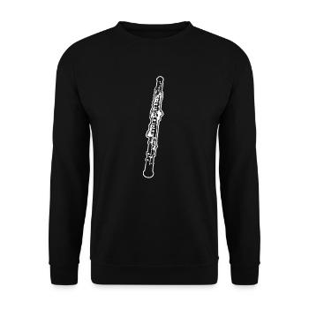 oboe - Unisex Sweatshirt - black - Front - Alina (178cm) & Michal (187cm)