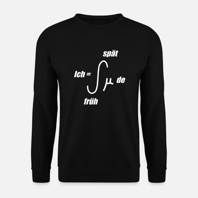 Müder Mathematiker Integral Mathematik Mathe - Unisex Pullover - Schwarz
