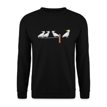 Kakadu - Unisex Pullover - Schwarz - Vorne - Alina (178cm) & Michal (187cm)