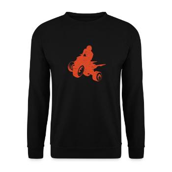 Quad - Unisex Pullover - Schwarz - Vorne - Alina (178cm) & Michal (187cm)
