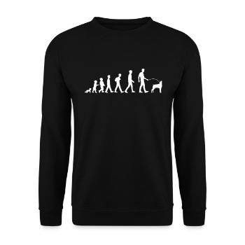Hundebesitzer Hundefreund - Unisex Pullover - Schwarz - Vorne - Alina (178cm) & Michal (187cm)