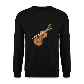 cello - Unisex Sweatshirt - black - Front - Alina (178cm) & Michal (187cm)