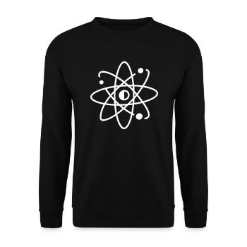 physicist - Unisex Sweatshirt - black - Front - Alina (178cm) & Michal (187cm)