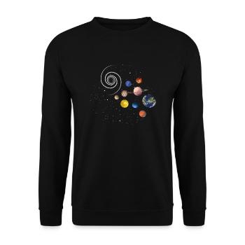 Astronomie - Unisex Pullover - Schwarz - Vorne - Alina (178cm) & Michal (187cm)