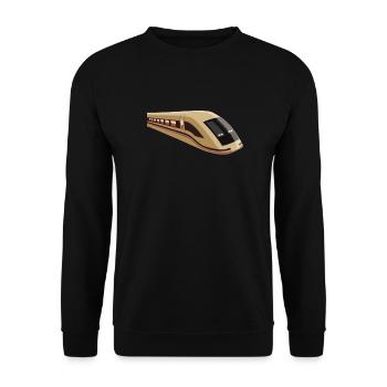 train - Sweat-shirt Unisexe - noir - Devant - Alina (178cm) & Michal (187cm)