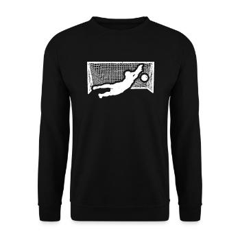 gardien de but - Sweat-shirt Unisexe - noir - Devant - Alina (178cm) & Michal (187cm)