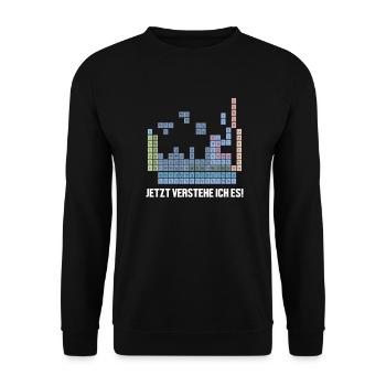 Verstehe Es Periodensystem Chemiker Chemie - Unisex Pullover - Schwarz - Vorne - Alina (178cm) & Michal (187cm)