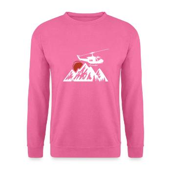 Helicopter - Unisex Sweatshirt - pink - Front