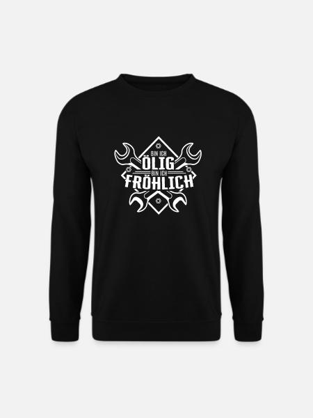 Bin Ich Ölig Fröhlich Schrauber Schrauben - Unisex Pullover - Schwarz