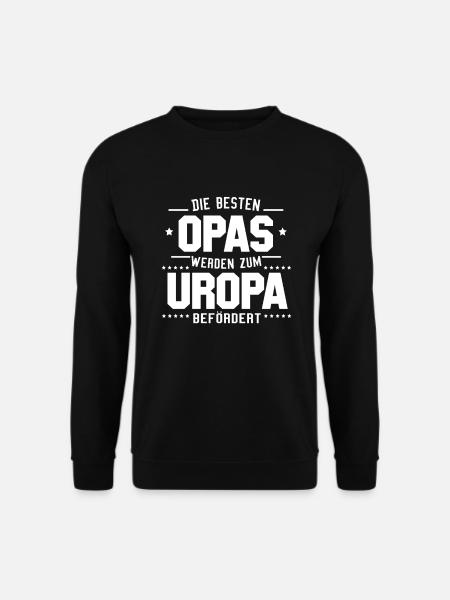 Besten Opas Uropas Familie Großvater Urgroßvater - Unisex Pullover - Schwarz