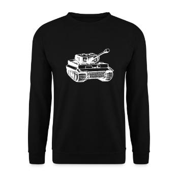 tank - Unisex Sweatshirt - black - Front - Alina (178cm) & Michal (187cm)