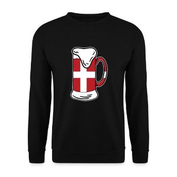 Denmark - Unisex Sweatshirt - black - Front - Alina (178cm) & Michal (187cm)